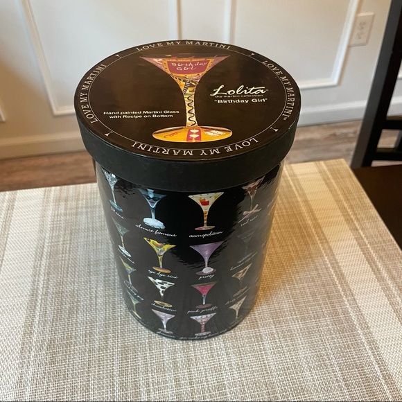 Lolita Birthday Girl Martini Glass - Picture 2 of 7